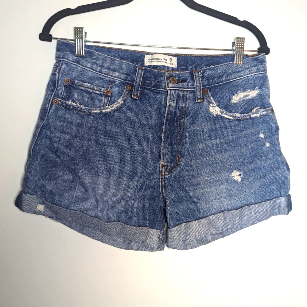 Abercrombie & Fitch Blue Jean Shorts